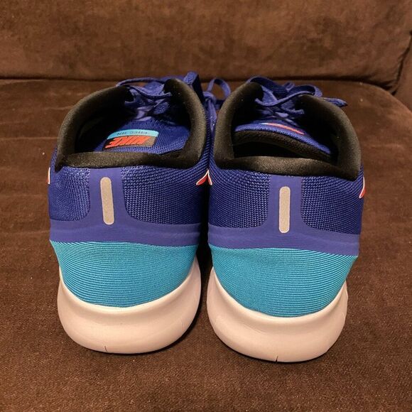 NEW NIKE FREE RN Mens Running Shoes Blue Black Cobalt Size 12 US 46 EUR 11 UK - Picture 4 of 12